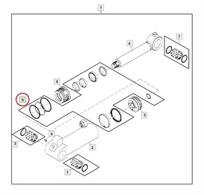 F054323 комплект уплотнений FX26, FX36 F054323