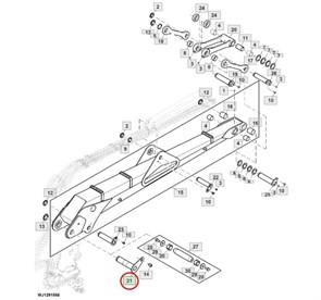 F700933 палец стрела-колонна John Deere F700933